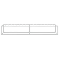 vidaXL Giroletto senza Materasso Bianco 100x200 cm in Metallo