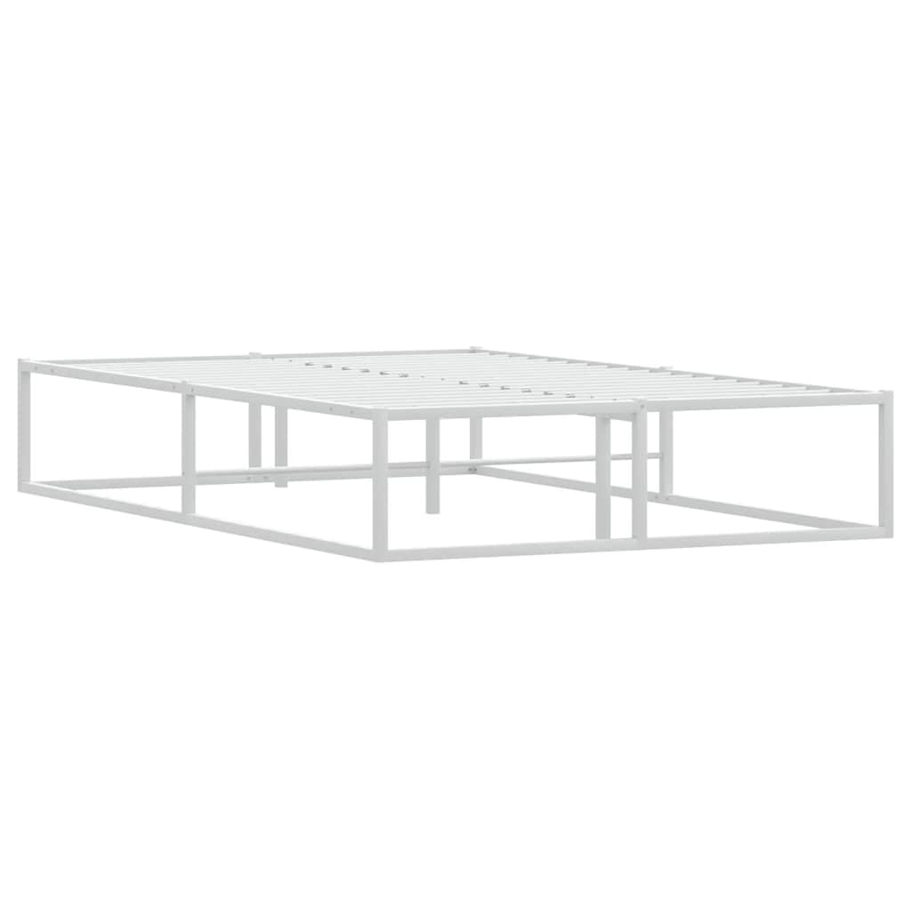 Giroletto senza Materasso Bianco 120x200 cm in Metallo
