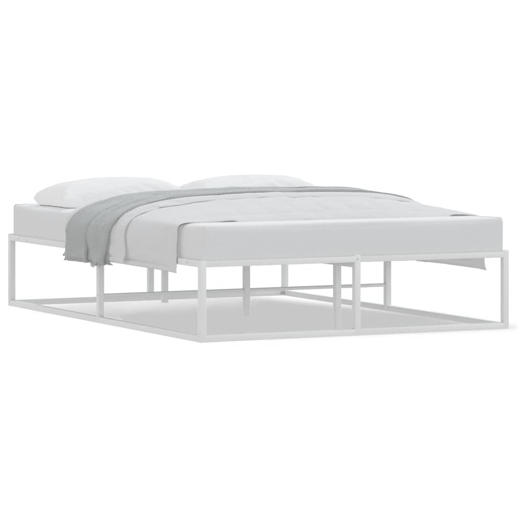Giroletto senza Materasso-Struttura Letto Bianco 140x200 cm in Metallo