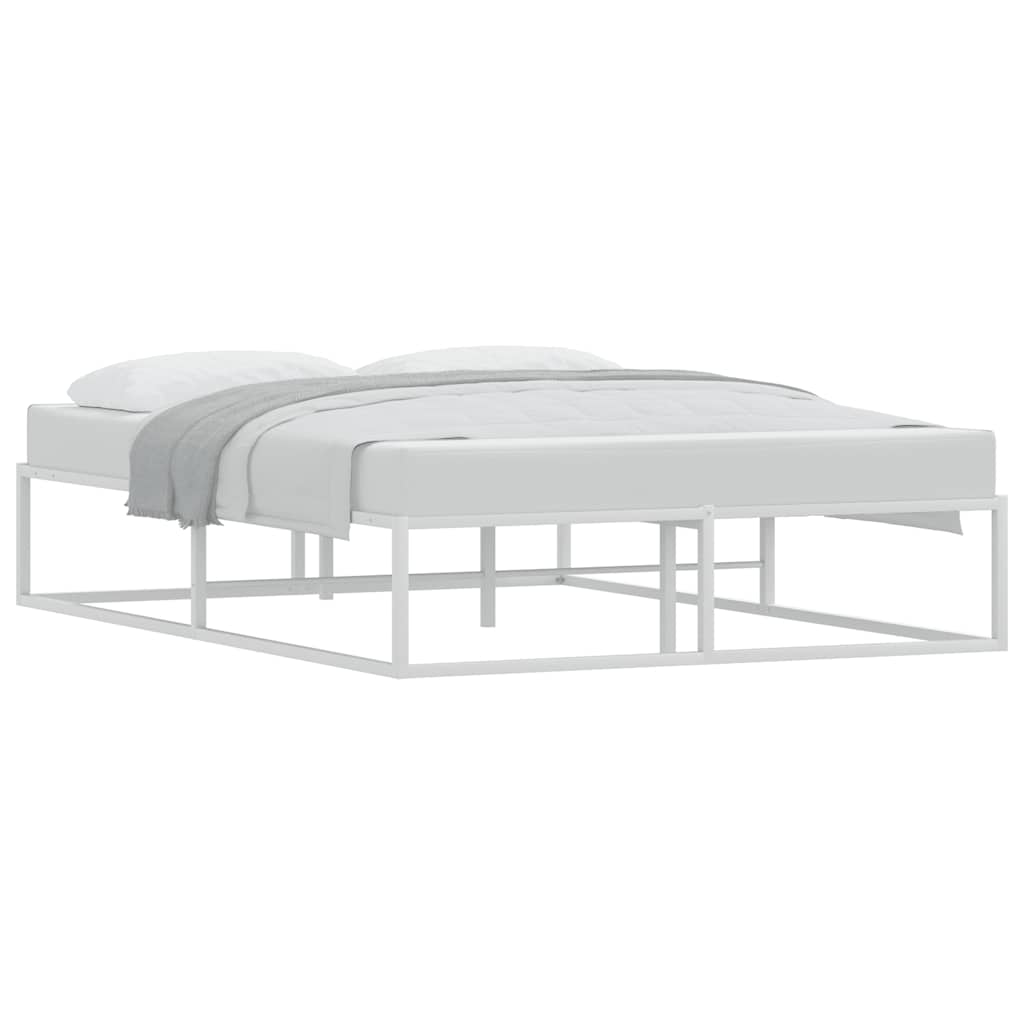 Giroletto senza Materasso-Struttura Letto Bianco 140x200 cm in Metallo