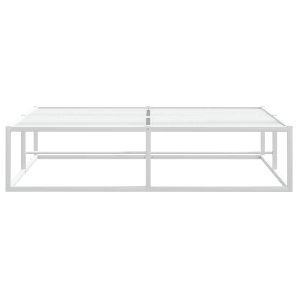 Giroletto senza Materasso-Struttura Letto Bianco 140x200 cm in Metallo