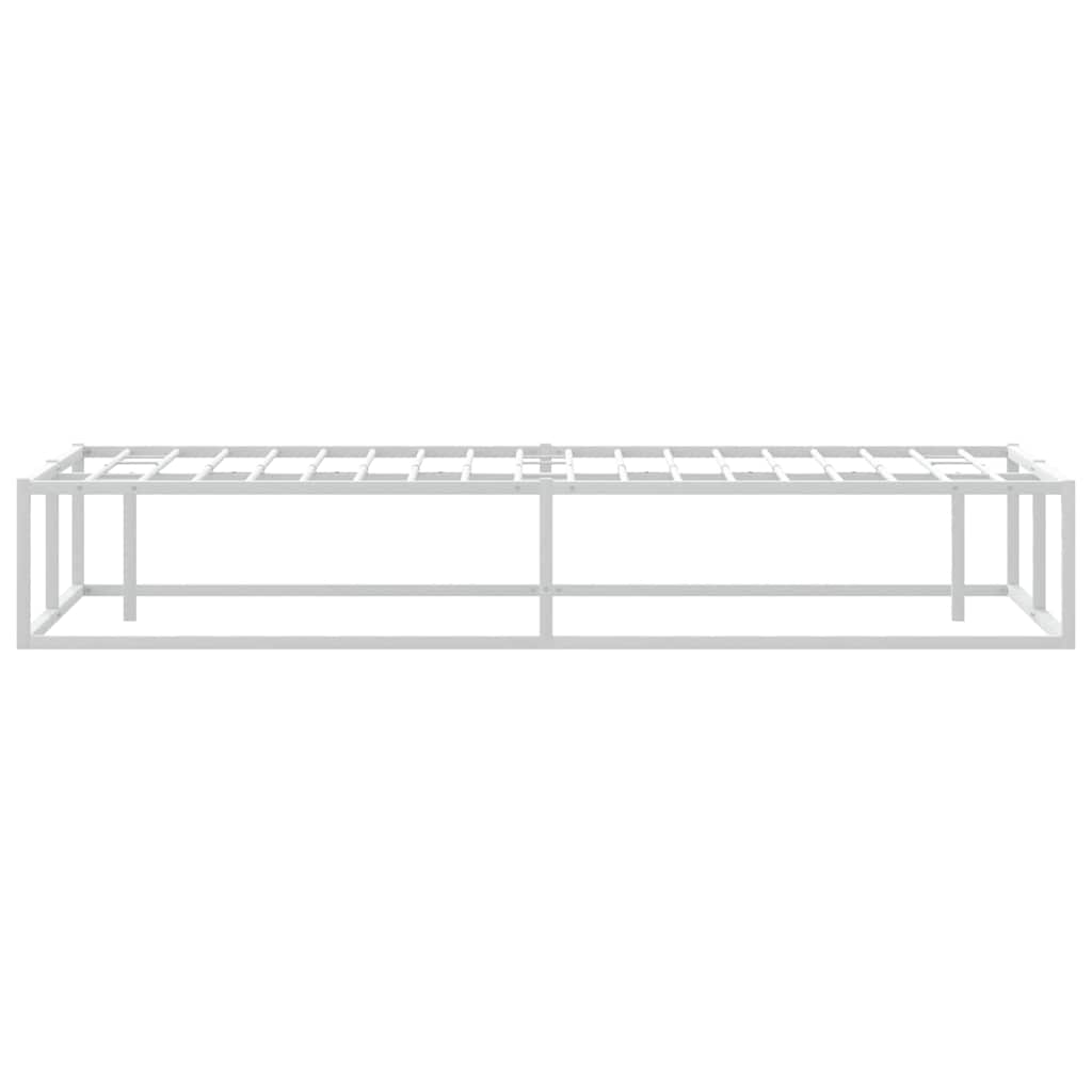 Giroletto senza Materasso-Struttura Letto Bianco 140x200 cm in Metallo