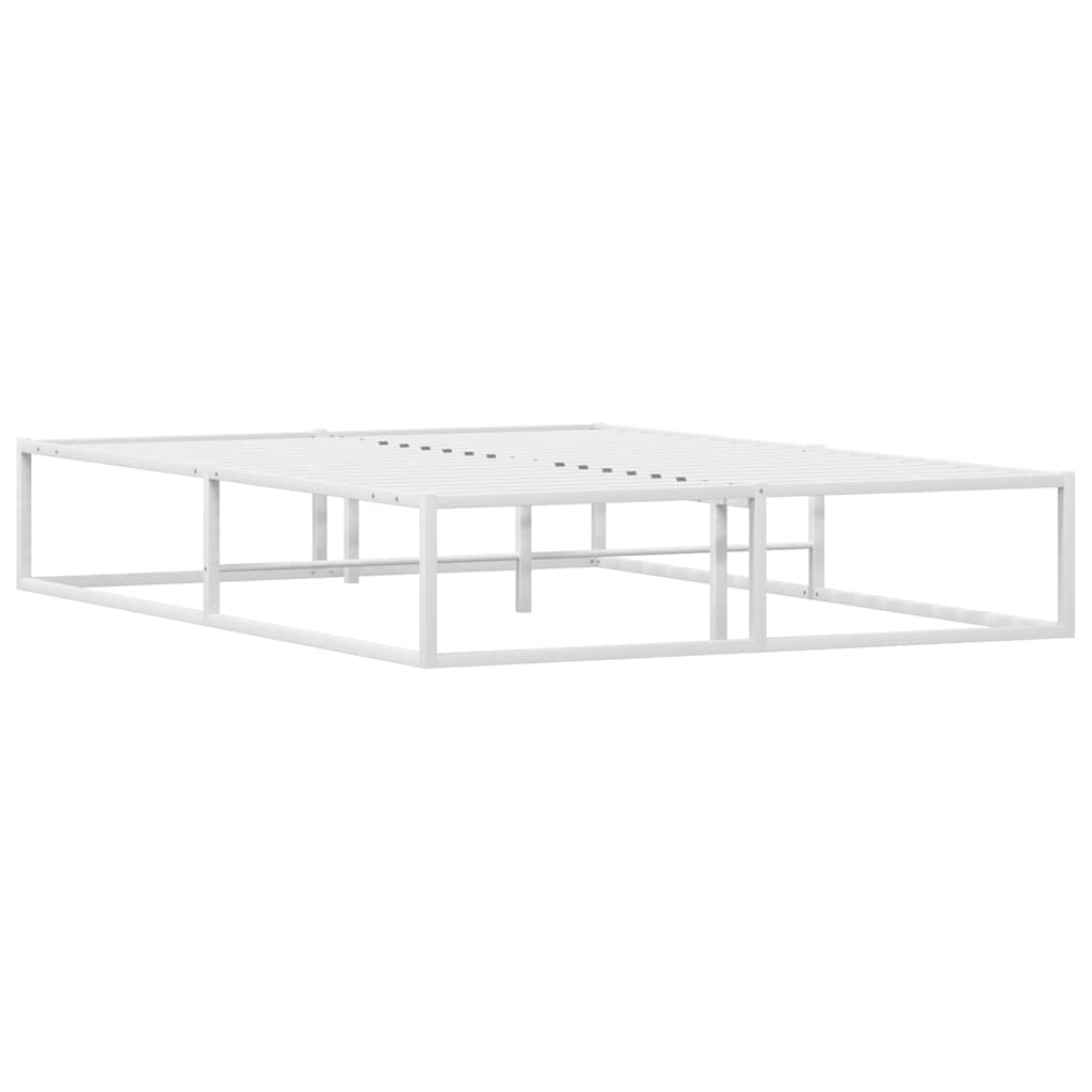 Giroletto senza Materasso-Struttura Letto Bianco 140x200 cm in Metallo