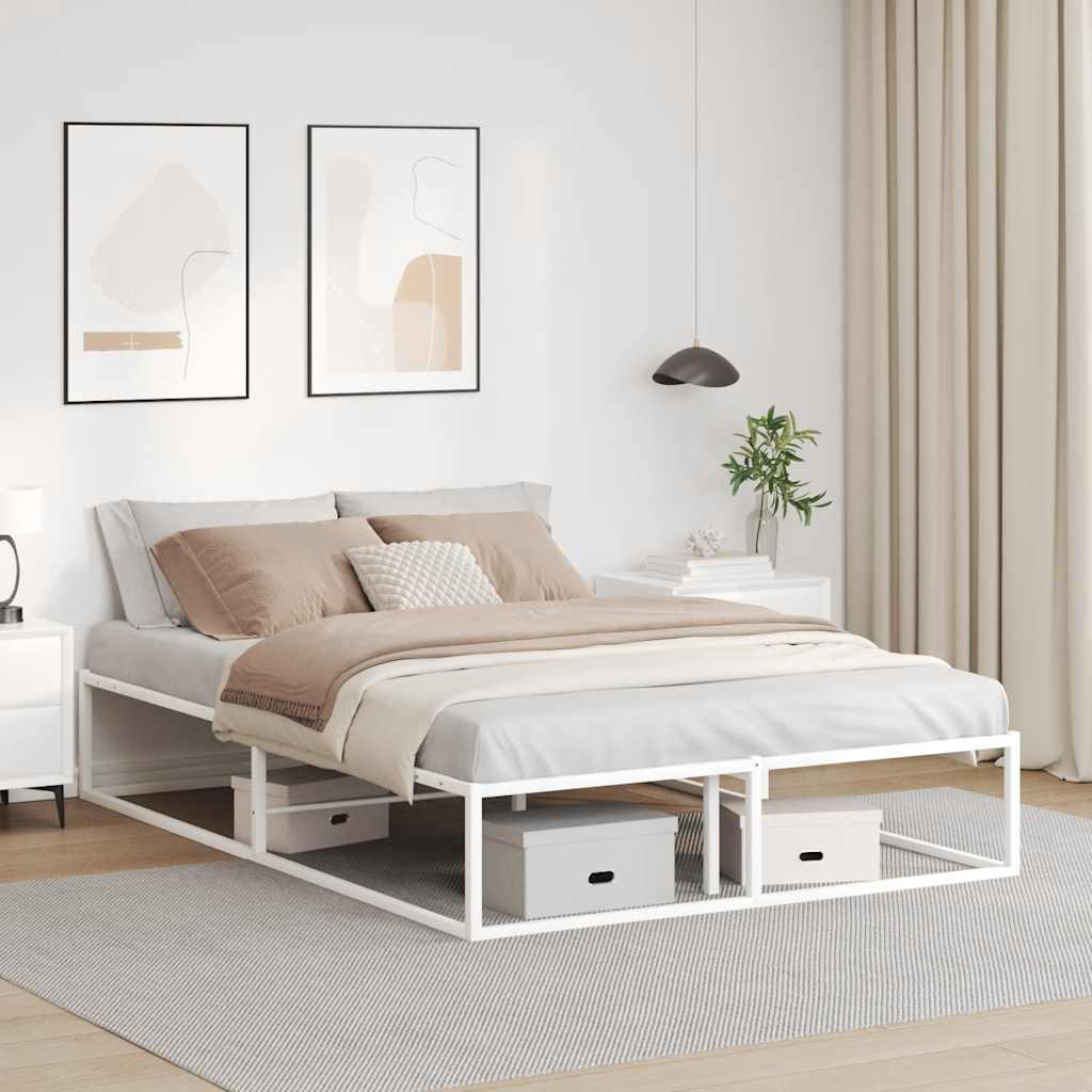 Giroletto senza Materasso Bianco 140x200 cm in Metallo