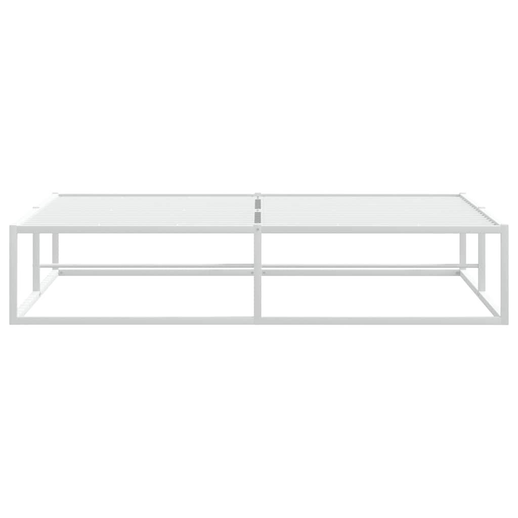 Giroletto senza Materasso-Struttura Letto Bianco 160x200 cm Metallo