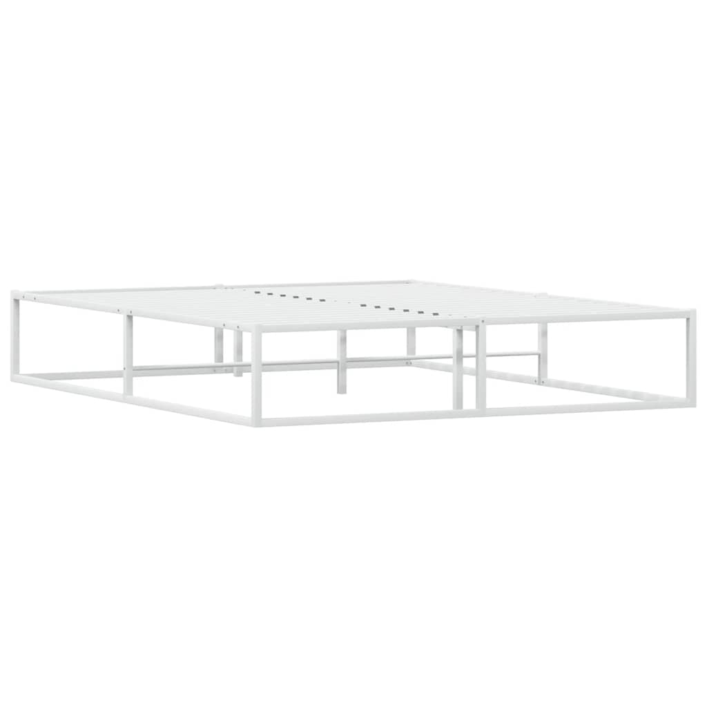 Giroletto senza Materasso-Struttura Letto Bianco 160x200 cm Metallo