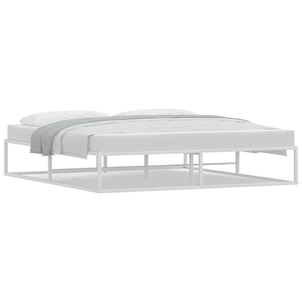 Giroletto senza Materasso-Struttura Letto Bianco 180x200 cm Metallo