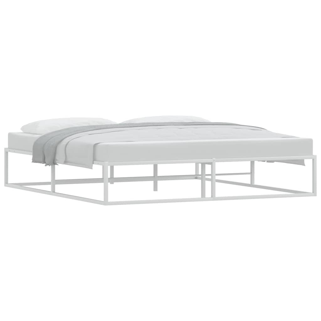 Giroletto senza Materasso-Struttura Letto Bianco 180x200 cm Metallo