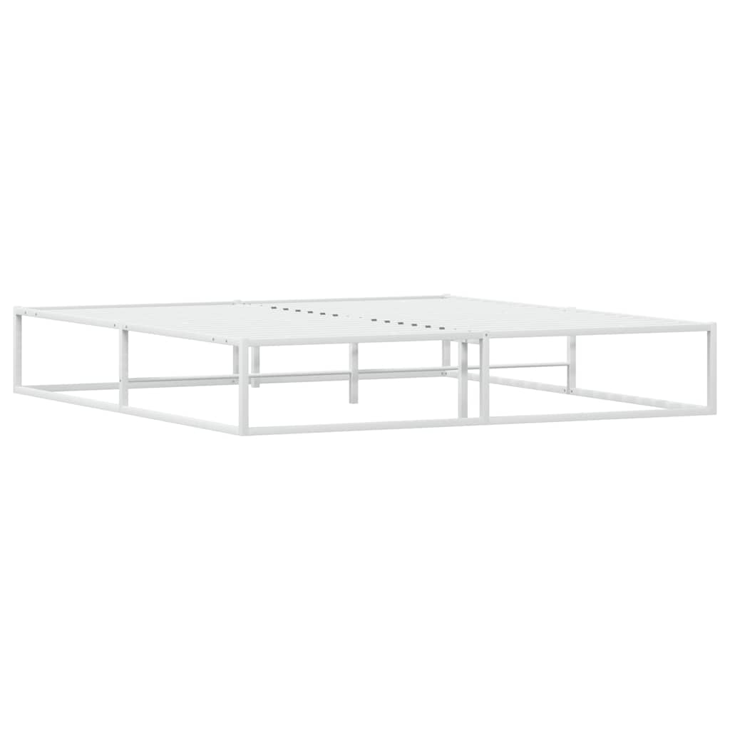 Giroletto senza Materasso-Struttura Letto Bianco 180x200 cm Metallo
