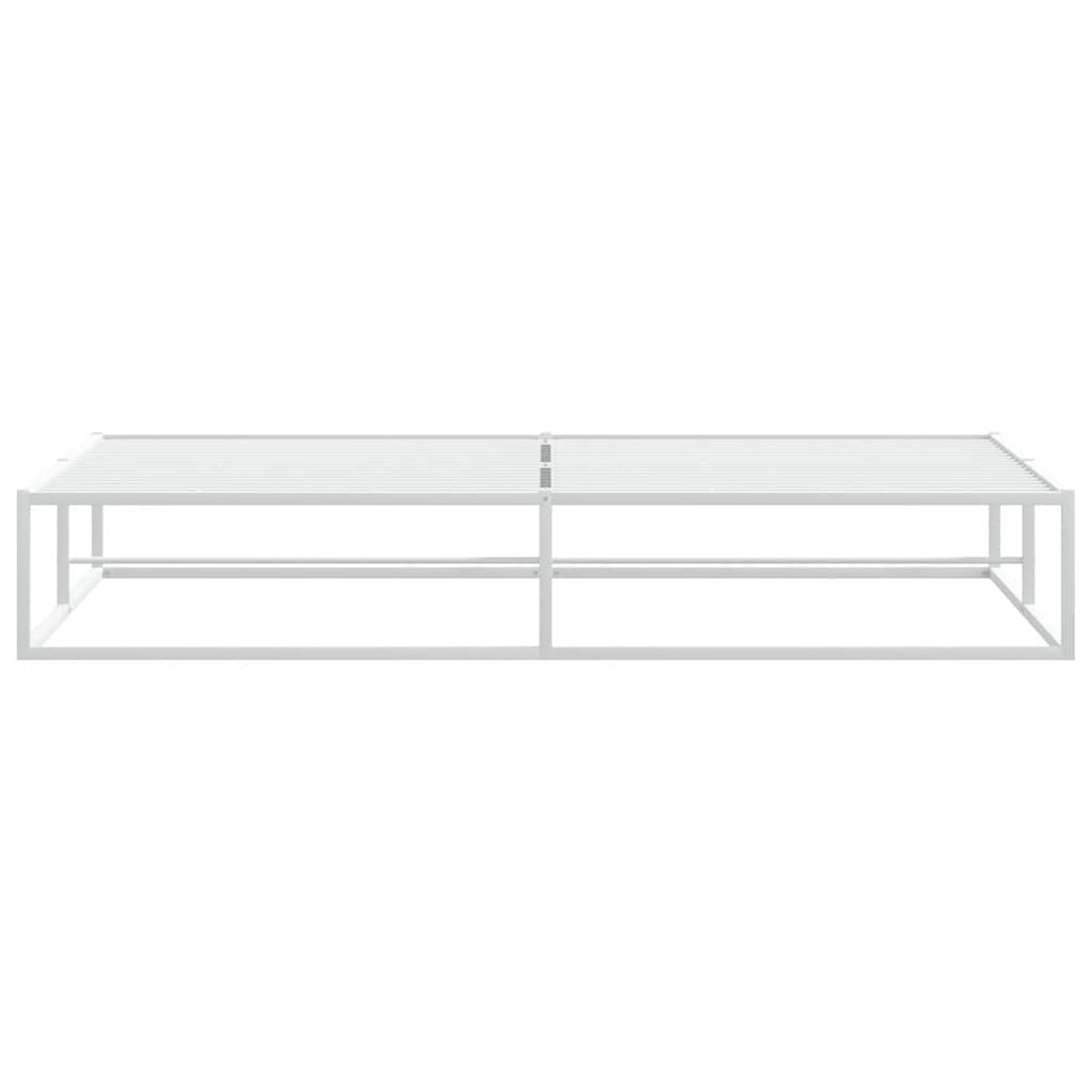vidaXL Giroletto senza Materasso Bianco 200x200 cm Metallo