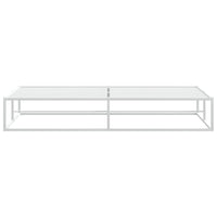 vidaXL Giroletto senza Materasso Bianco 200x200 cm Metallo