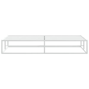 vidaXL Giroletto senza Materasso Bianco 200x200 cm Metallo