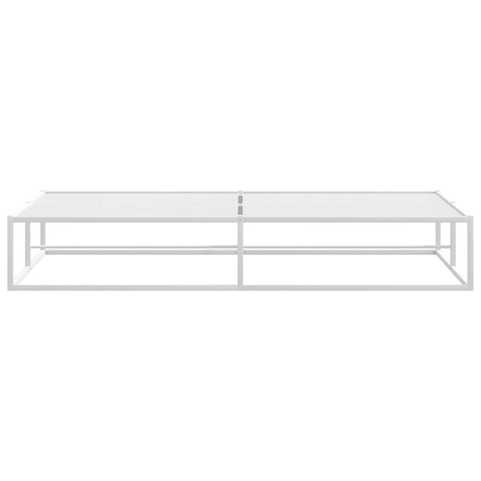 vidaXL Giroletto senza Materasso Bianco 200x200 cm Metallo