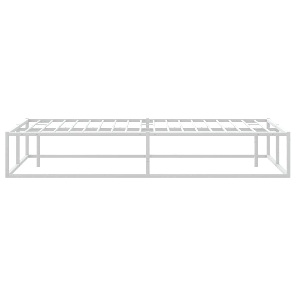 Giroletto senza Materasso-Struttura Letto Bianco 200x200 cm Metallo