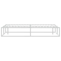 vidaXL Giroletto senza Materasso Bianco 200x200 cm Metallo
