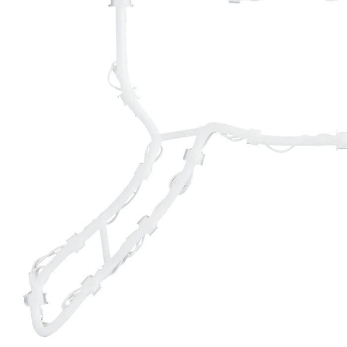 Luci di Natale Silhouette di Renna 2 pz 35 LED Bianco Caldo 4019594