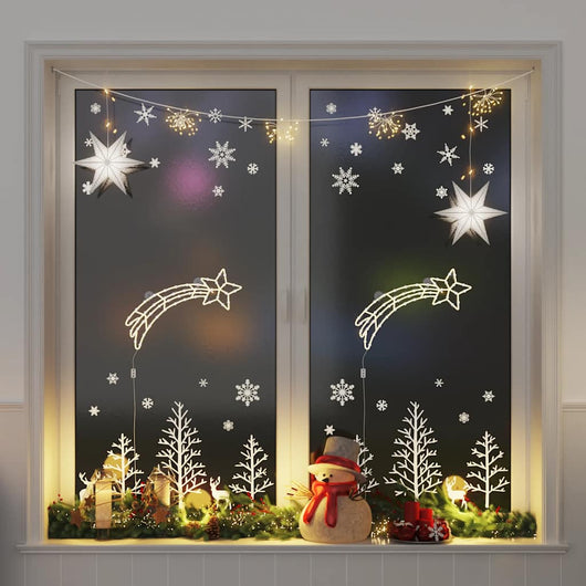 Luci di Natale Stella Cadente Silhouette 2pz 50LED Bianco Caldo 4019596