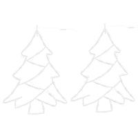vidaXL Luci di Natale Albero di Silhouette 2 pz 50 LED Bianco Caldo