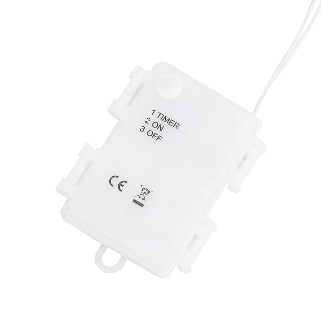 vidaXL Luci di Natale Albero di Silhouette 2 pz 50 LED Bianco Caldo