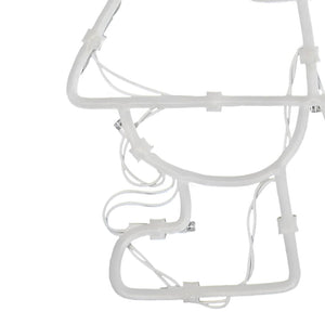 Luci di Natale Babbo Natale 2 pz 35 LED Bianco Caldo