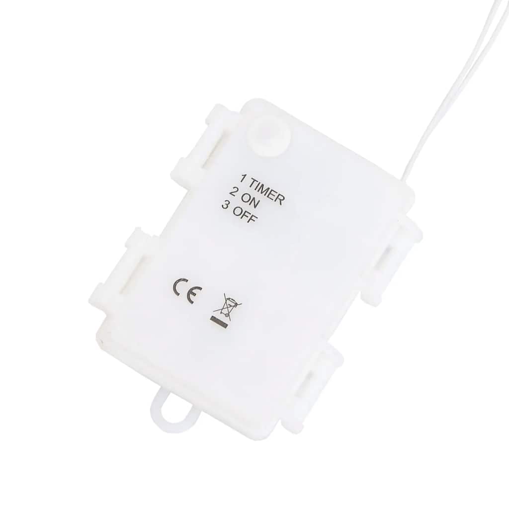 Luci di Natale Babbo Natale 2 pz 35 LED Bianco Caldo 4019598