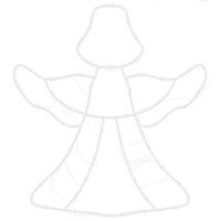 Luci di Natale Angelo Silhouette 2 pz 50 LED Bianco Caldo