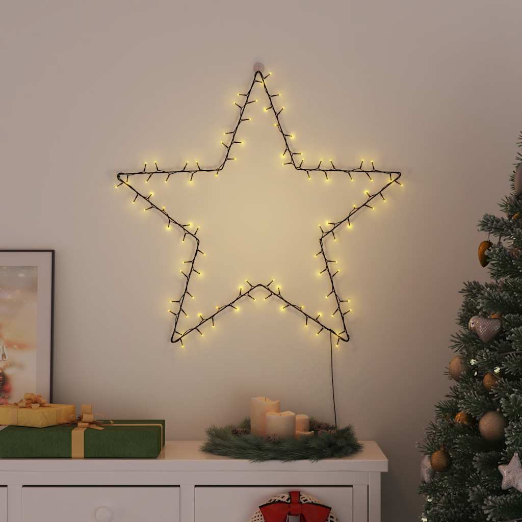 Luci di Natale Stella Silhouette 115 LED Bianco Caldo