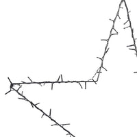 Luci di Natale Stella Silhouette 115 LED Bianco Caldo