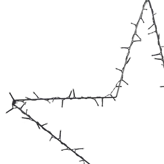 Luci di Natale Stella Silhouette 115 LED Bianco Caldo