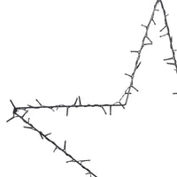 Luci di Natale Stella Silhouette 80 LED Bianco Caldo