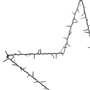 Luci di Natale Stella Silhouette 80 LED Bianco Caldo