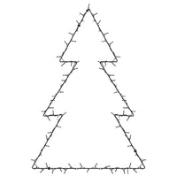 Luci di Natale Albero di Natale Silhouette 115 LED Bianco Caldo