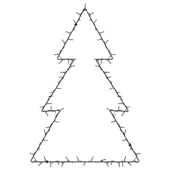 Luci di Natale Albero di Natale Silhouette 115 LED Bianco Caldo