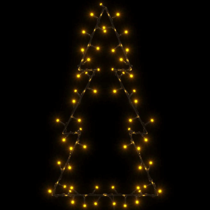 vidaXL Luci di Natale Albero di Natale Silhouette 80 LED Bianco Caldo