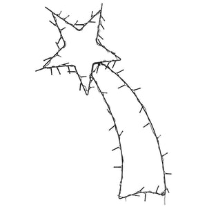 Luci di Natale Stella Cadente Silhouette 80 LED Bianco Caldo 4019606