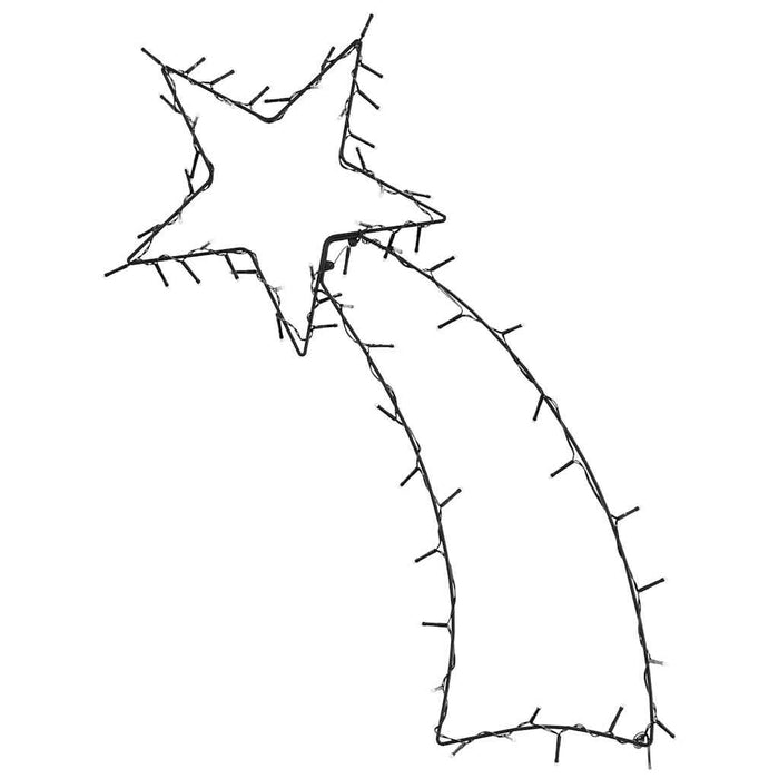 Luci di Natale Stella Cadente Silhouette 80 LED Bianco Caldo 4019606