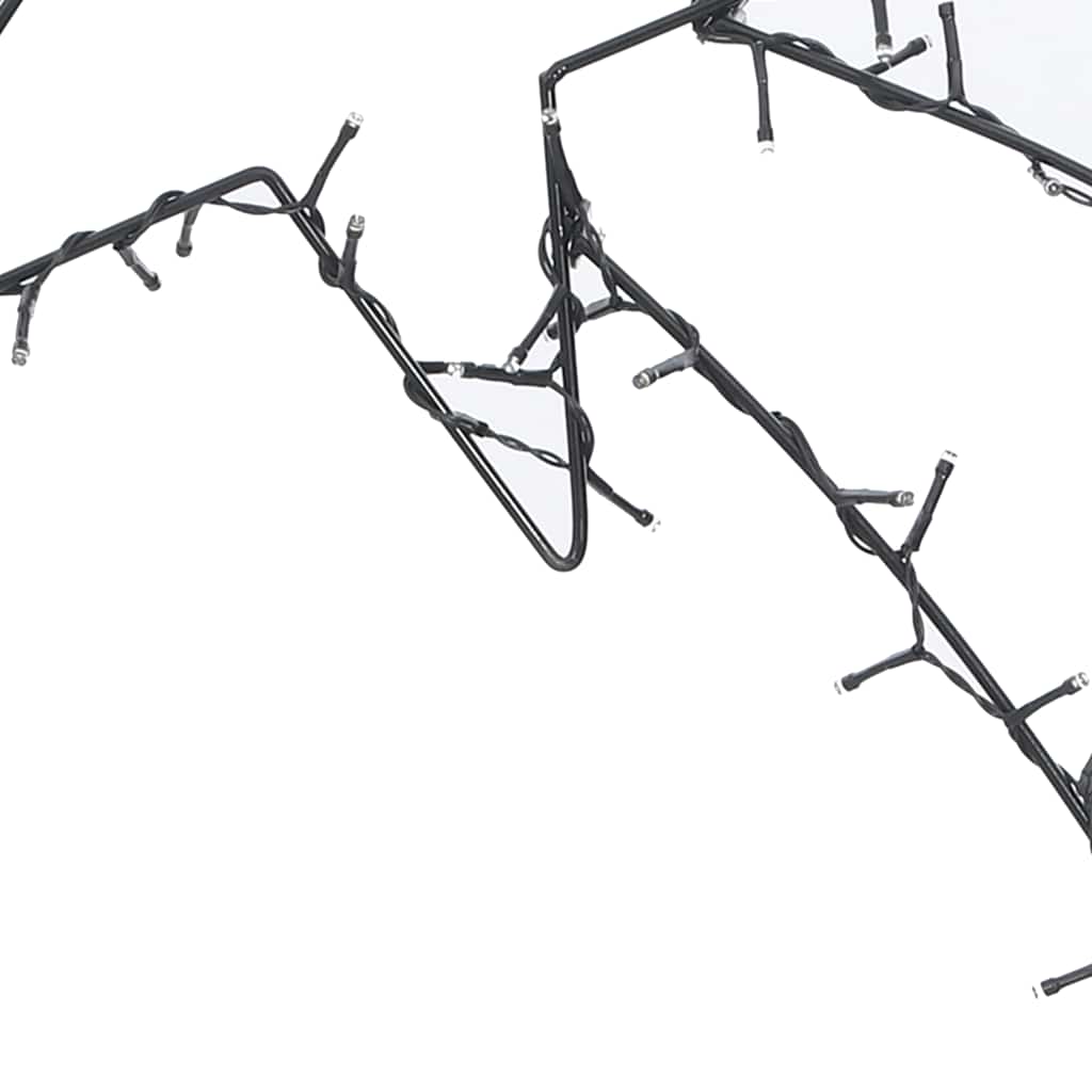 vidaXL Luci di Natale Stella Cadente Silhouette 80 LED Bianco Caldo