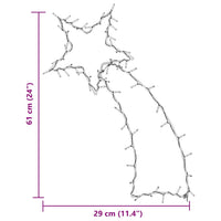 Luci di Natale Stella Cadente Silhouette 80 LED Bianco Caldo 4019606