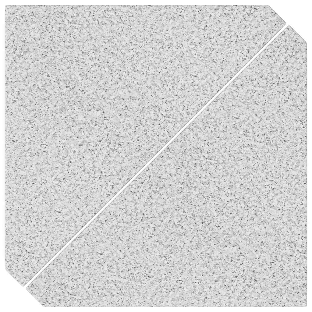 vidaXL Piastre per Parasole 2 pz in Granito Triangolare 14 kg Grigio