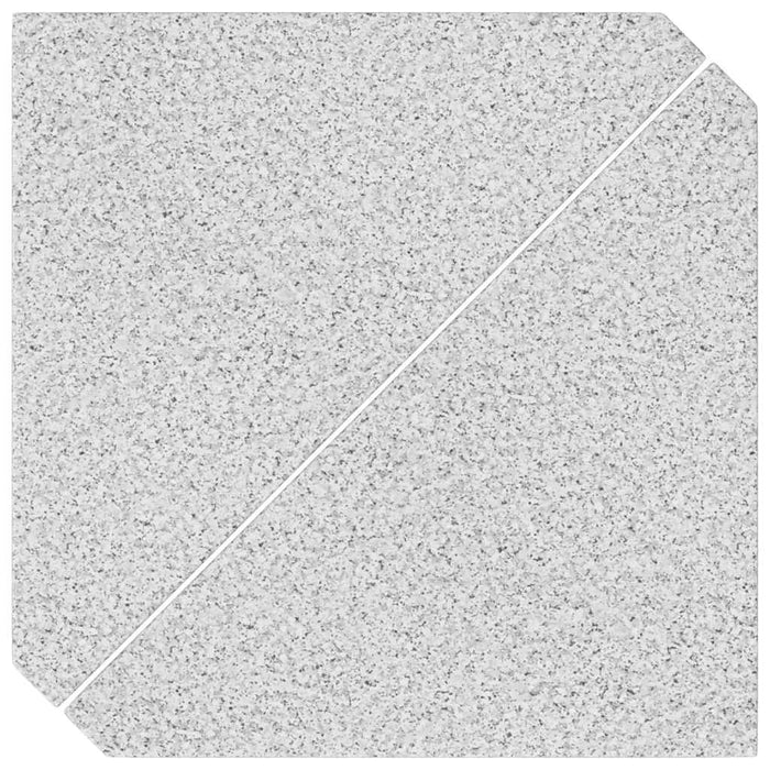 vidaXL Piastre per Parasole 2 pz in Granito Triangolare 14 kg Grigio