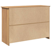 Credenza con Cassetti Panama 112x40x80cm Legno Massello di Pino 4016385
