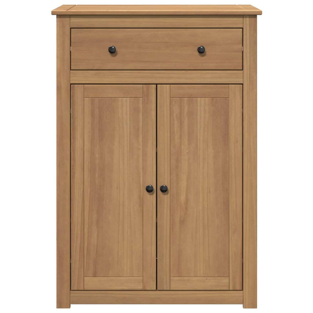 Scarpiera scarpiera mobile portaoggetti ingresso corridoio soggiorno Panama 80 x 40 x 114 cm legno massello di pino marrone 02_0022038