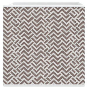 Scatole Portaoggetti 4pz Marrone 32x32x32cm Tessuto non Tessuto 4018985