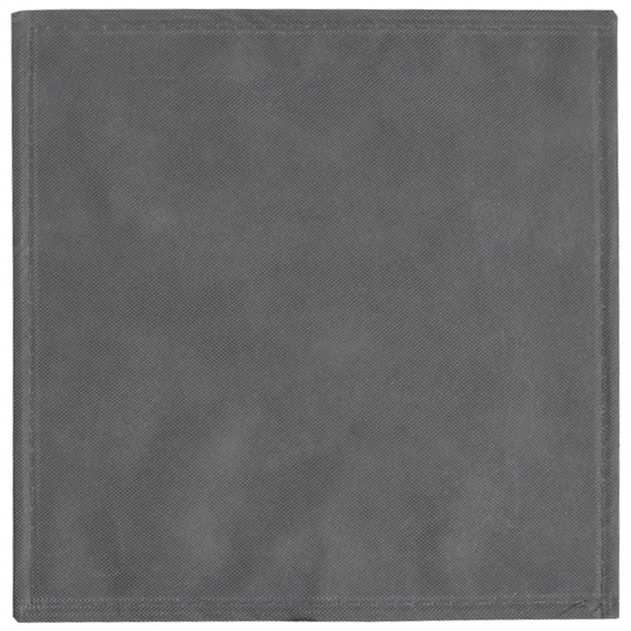Scatole Portaoggetti 10pz Grigio 32x32x32cm Tessuto non Tessuto 4018988