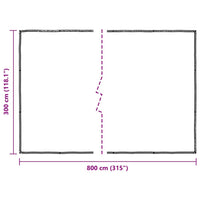 Copertura per Piante con Occhielli 3x8 m in Polietilene