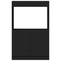 Credenza Nera 63x33x100 cm in Legno Multistrato 855098