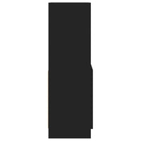 Credenza Nera 63x33x100 cm in Legno Multistrato 855098