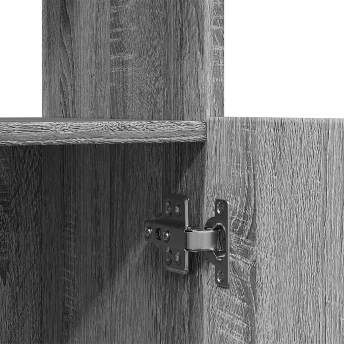 vidaXL Credenza Grigio Sonoma 63x33x140 cm in Truciolato