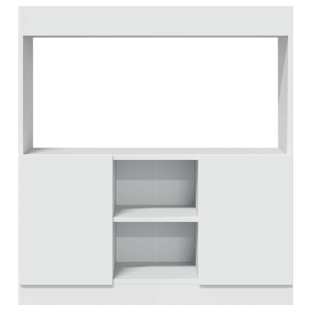 Credenza Bianca 92x33x100 cm in Legno Multistrato 855124