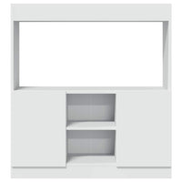 Credenza Bianca 92x33x100 cm in Legno Multistrato 855124